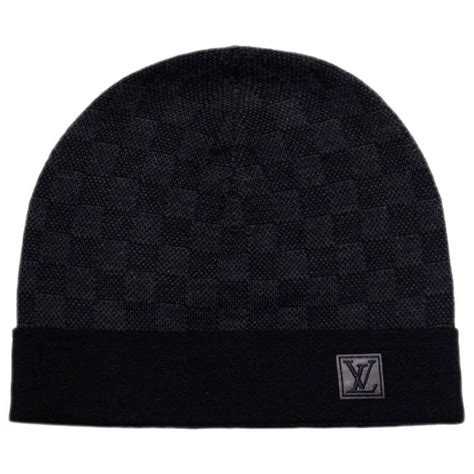 louis vuitton beanie black|louis vuitton wool hat.